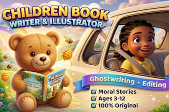 do christian story book editing and ai written children story book illustration