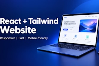 build a responsive react website with tailwind CSS