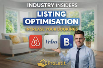 optimise airbnb, vrbo, booking listings using insider knowledge