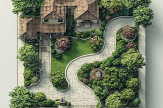 design a detailed 2d landscape plan for your outdoor space