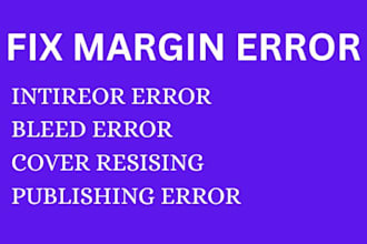fix margin errors for KDP book formatting bleed error