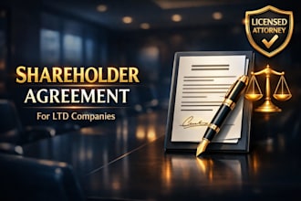 draft a customized shareholder agreement for your ltd company