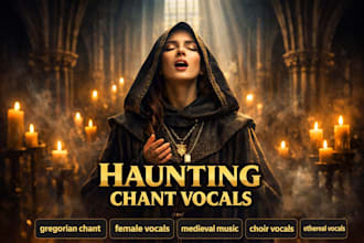 sing gregorian chant vocals medieval monk style singing for film and music