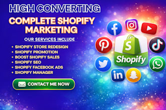 boost shopify sales, complete shopify marketing sales funnel, shopify promotion