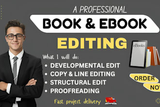 professionally edit and proofread your book manuscript children book editing