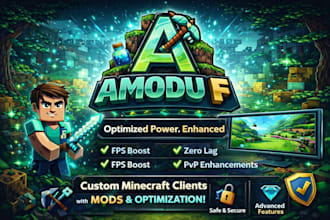 create a custom minecraft client with mods and optimization