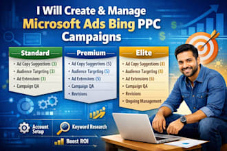 create and manage microsoft ads bing PPC campaigns