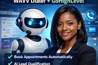 set up ai calling agent wavv dialer in ghl to book appointments