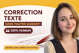je vais relire, corriger et mettre en forme votre texte