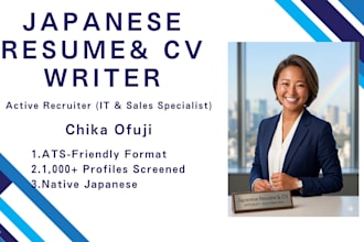 create a professional japanese resume and CV for your career in japan