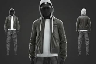 create realistic 3d metahuman clothing outfit for clo3d unreal engine
