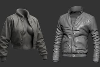 create realistic 3d metahuman clothing outfit for clo3d unreal engine