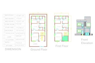 convert PDF or sketch to autocad 2d floor plan