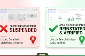 reinstate google my business suspended listing, gmb map