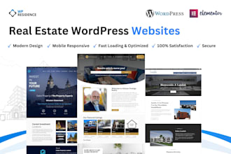 build a real estate wordpress website using houzez, wp residence, homey, or idx