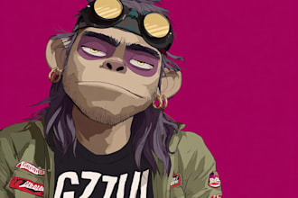 transform you into a gorillaz character