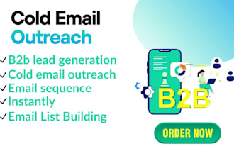do cold email outreach and b2b lead gen with email sequences