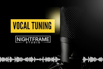 do manual vocal tuning, and vocal editing