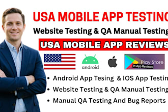 test, review iphone ipad android app testing website testing qa manual testing