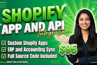 build a custom shopify app or api integration for your store