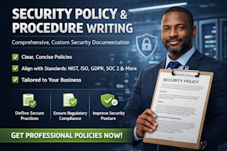 write you information security policies and procedures