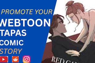 promote your webtoon reach with professional promotion and real audience growth