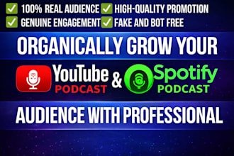 professional spotify and youtube podcast promotion