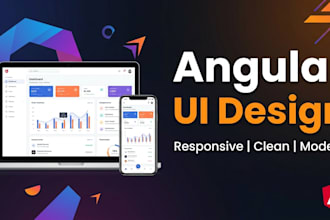 design responsive angular UI screens