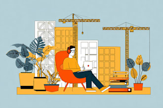 make modern flat illustration design for your image