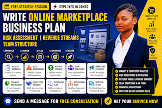 online marketplace business plan risk assessment revenue streams team structure