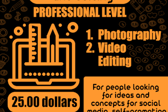 creation or editing of video or photographic content