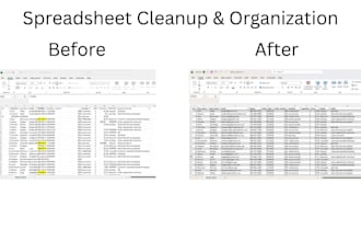 clean up and organize your messy excel or google sheets data
