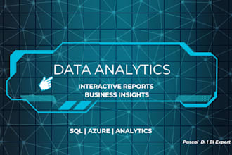 create power bi dashboards and data analysis