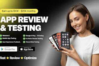 do QA testing, usability testing and website review for you