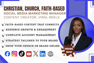 grow your christian faith based brand with content creation social media manager