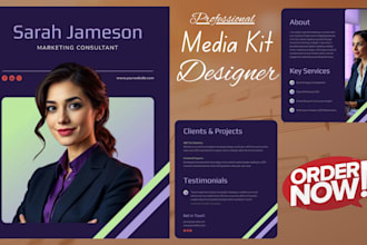 design epk, media kit, press kit, one sheet flyer with clickable links