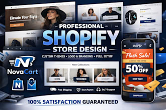 design shopify store, shopify dropshipping store setup and s