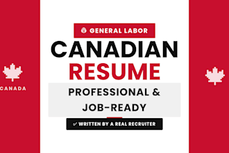 write a professional canadian resume for general labor jobs