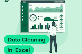organize, clean up excel email contact list, data entry collection, web research
