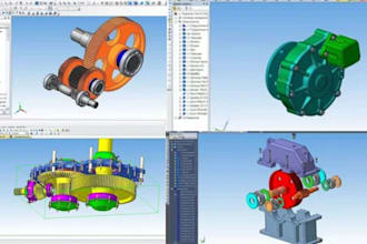3d cad modeling parametric solidworks mechanical assembly design for cnc parts