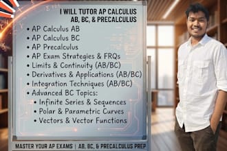 tutor ap calculus ab bc and ap precalculus