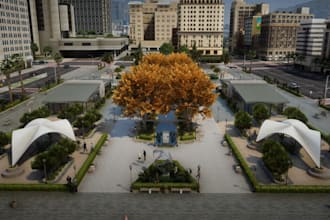 build realistic roblox city and custom environment in roblox studio or blender