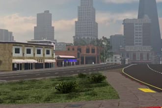 build realistic roblox city and custom environment in roblox studio or blender
