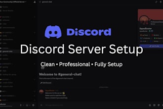 create and setup a professional discord server