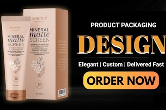 do premium skin care, cosmetic and luxury packaging amazon private label design
