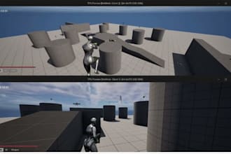 develop multiplayer unreal engine 5 game prototype, shooting game mechanics ue5