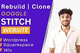 copy clone google stitch claude code to wordpress squarespace wix stitch shopify