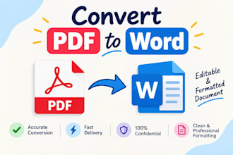 manually convert PDF to word with accurate formatting