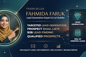 do b2b lead generation, email list, and data enrichment, prospect listing