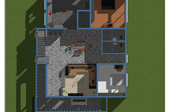 create revit bim model and 2d to 3d house design